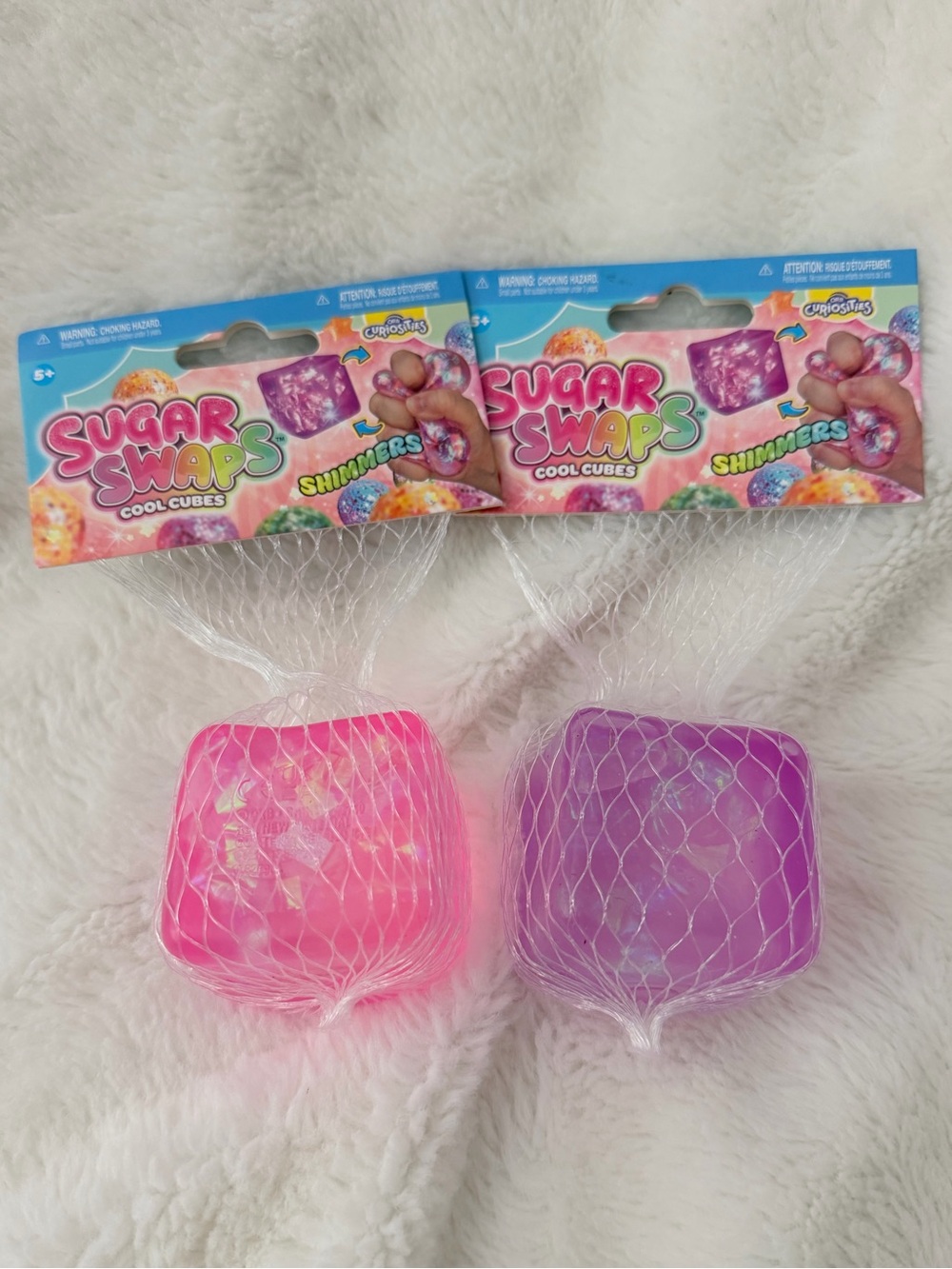 NWT ORB Curiosities Sugar Swaps Cool Cubes Shimmers - Lot of 2 - Pink & Purple